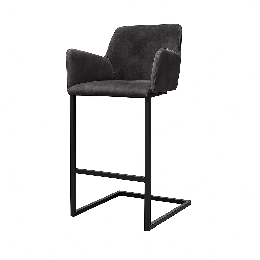 Scaun bar catifea GRI model GIAN