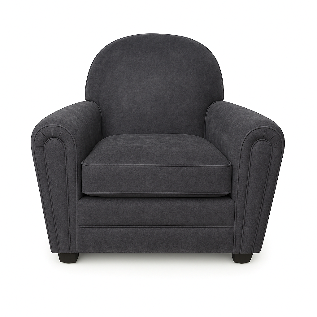 Fotoliu catifea GRI | model MARA