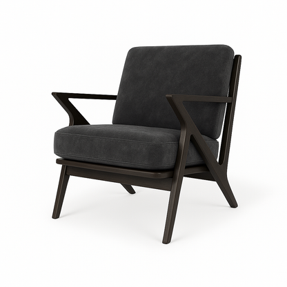 Fotoliu catifea GRI | model ROA