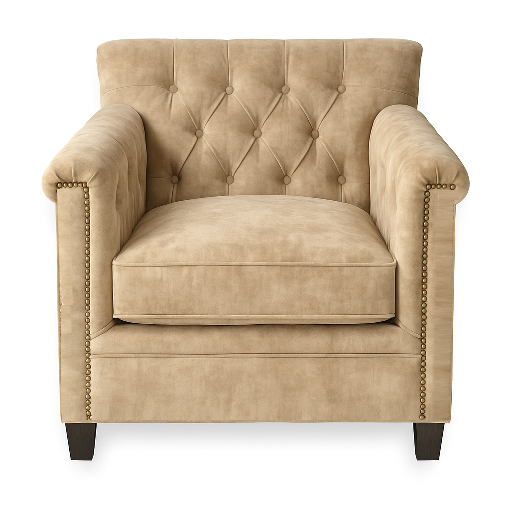 Fotoliu catifea VERDE | model TAN