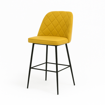 Scaun bar piele naturala VERDE | model FOX