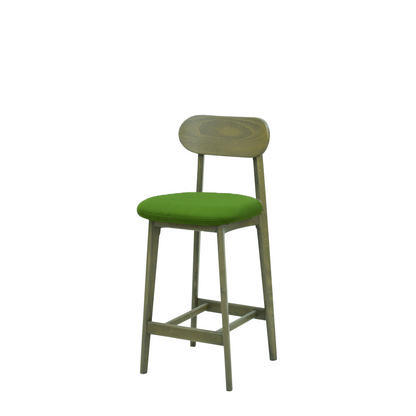 Scaun bar catifea VERDE | model CLEO