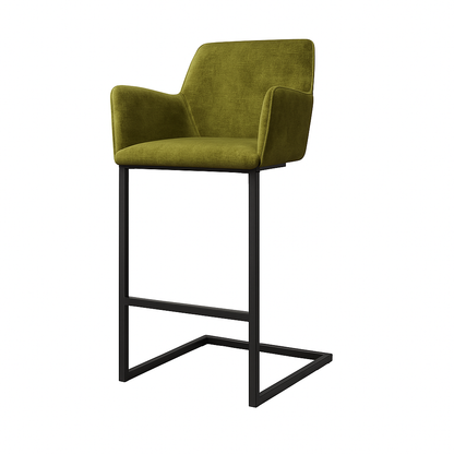 Scaun bar catifea VERDE model GIAN