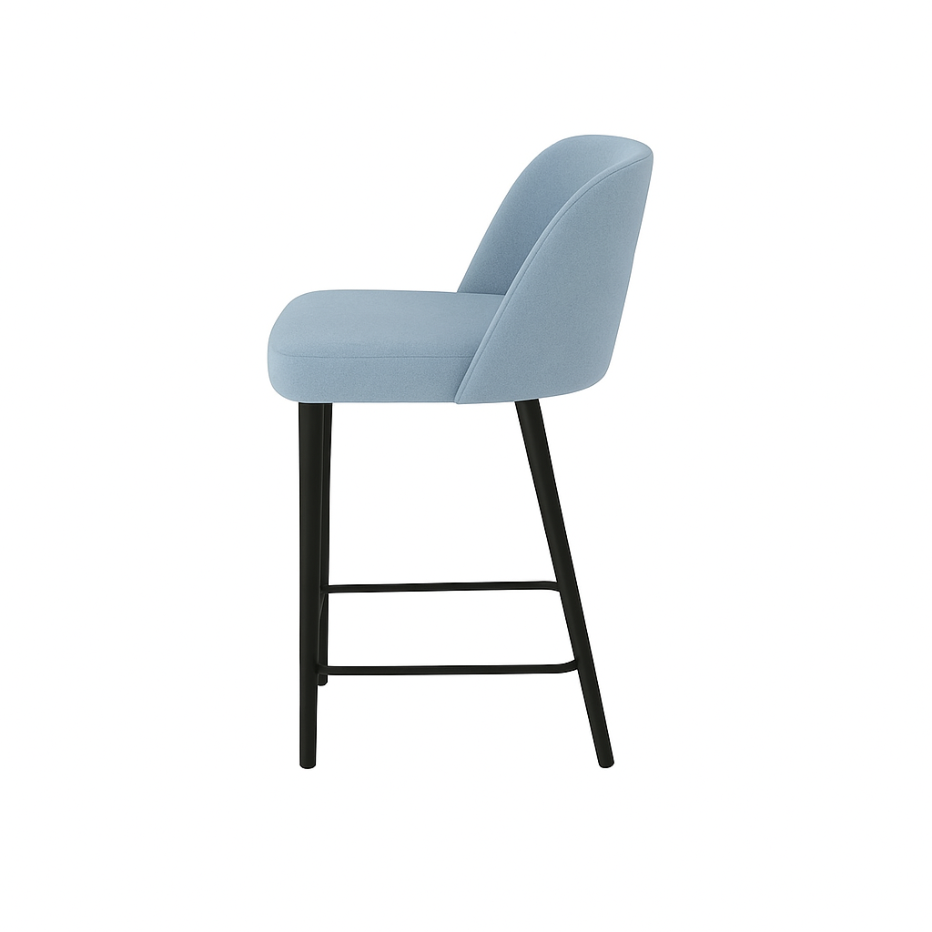 Scaun insula catifea ALBASTRA | model IVA