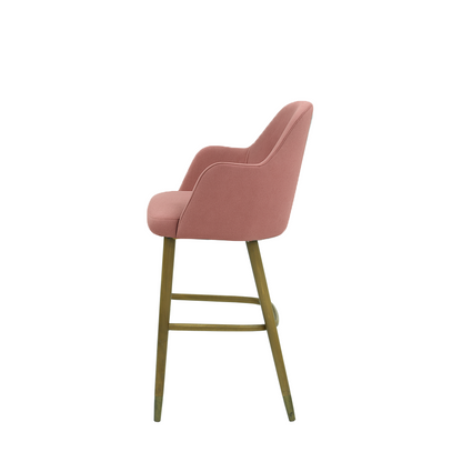 Scaun bar catifea BORDO | model PINO