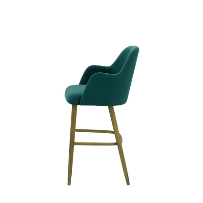 Scaun bar catifea VERDE | model PINO