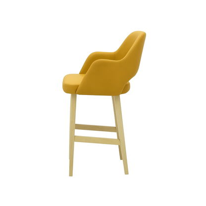 Scaun bar piele VERDE | model APRIL