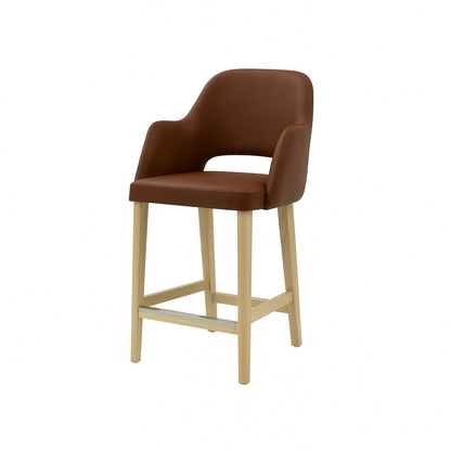 Scaun bar piele VERDE | model APRIL