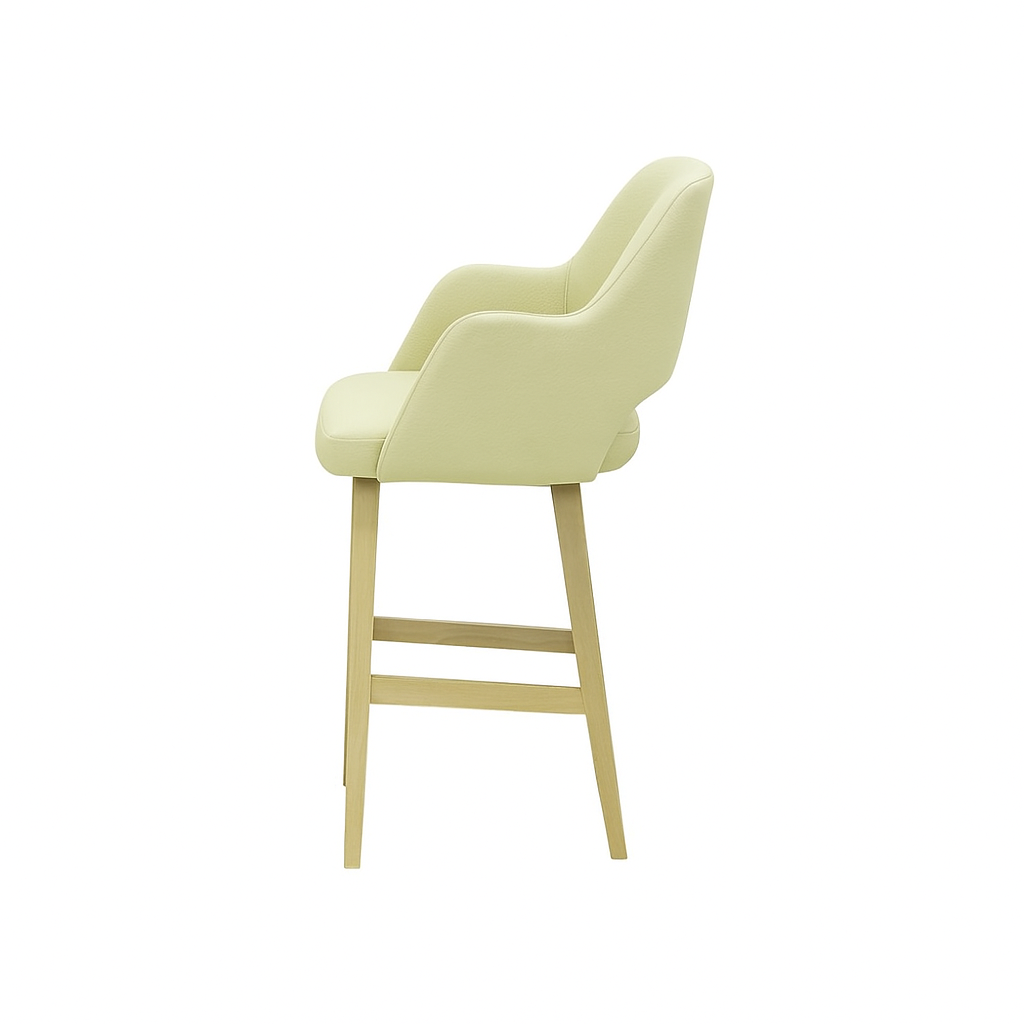 Scaun bar piele VERDE | model APRIL