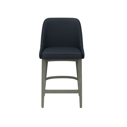 Scaun bar piele VERDE | model GINA