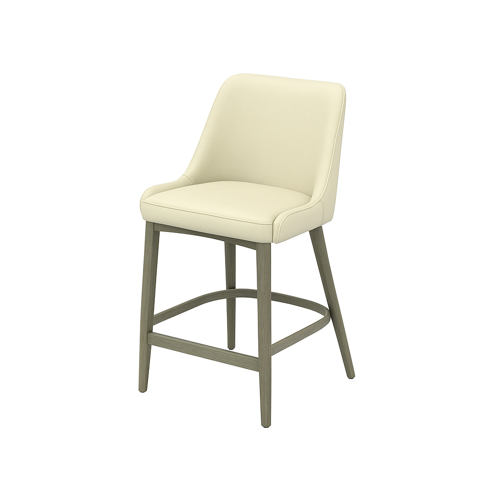 Scaun bar piele GALBENA | model GINA