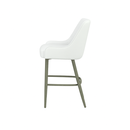 Scaun bar piele VERDE | model GINA