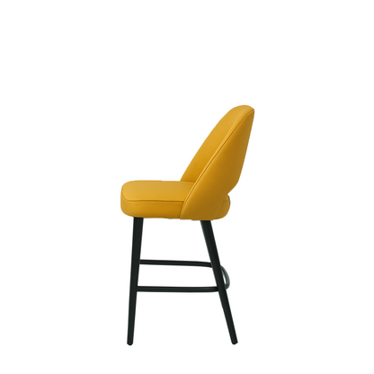 Scaun bar piele VERDE | model GABE