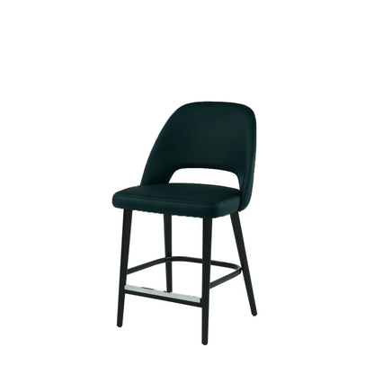 Scaun bar piele VERDE | model GABE