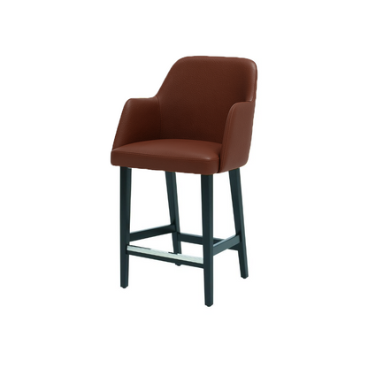 Scaun de bar piele BEJ | model PINO