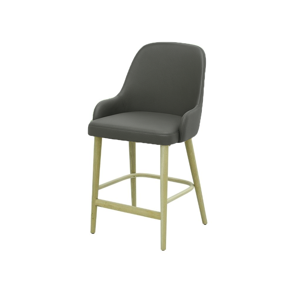 Scaun bar piele VERDE | model ROCCO