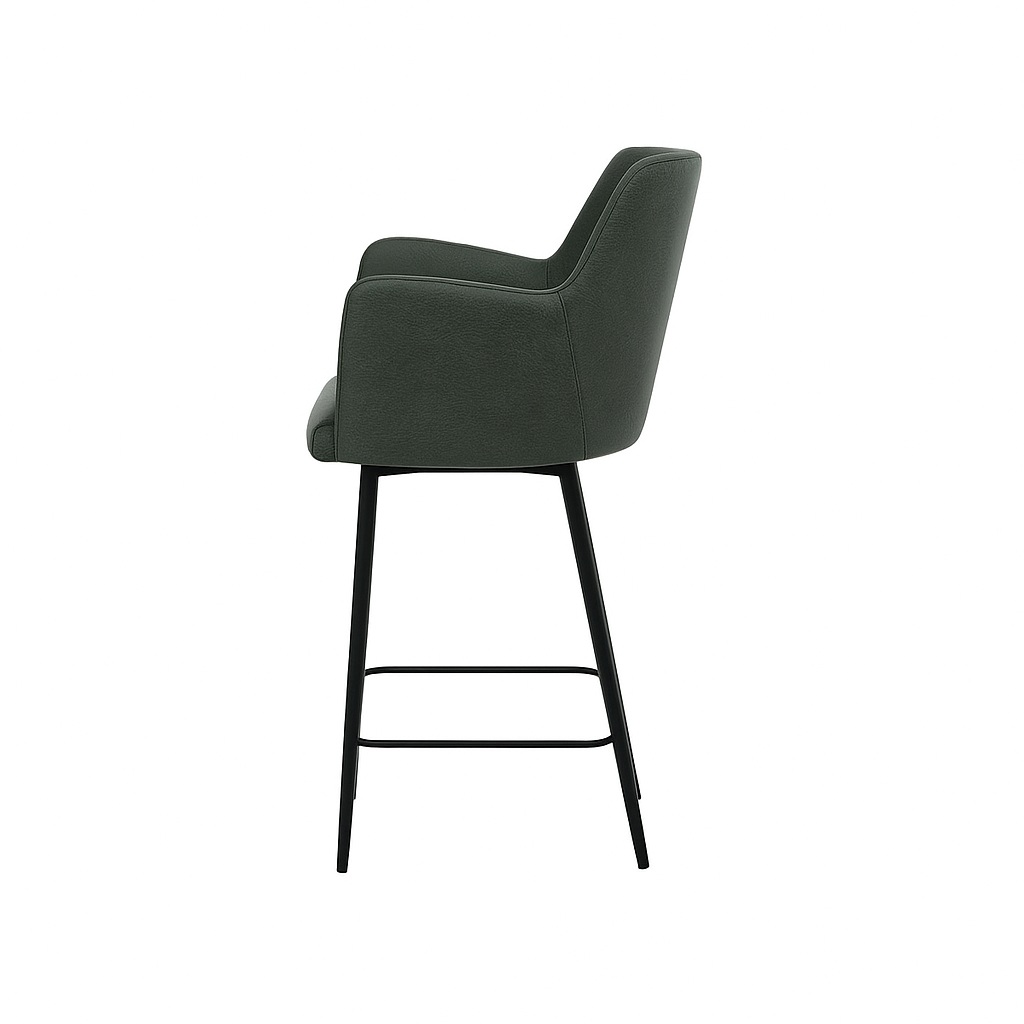 Scaun bar piele VERDE | model SIGMA