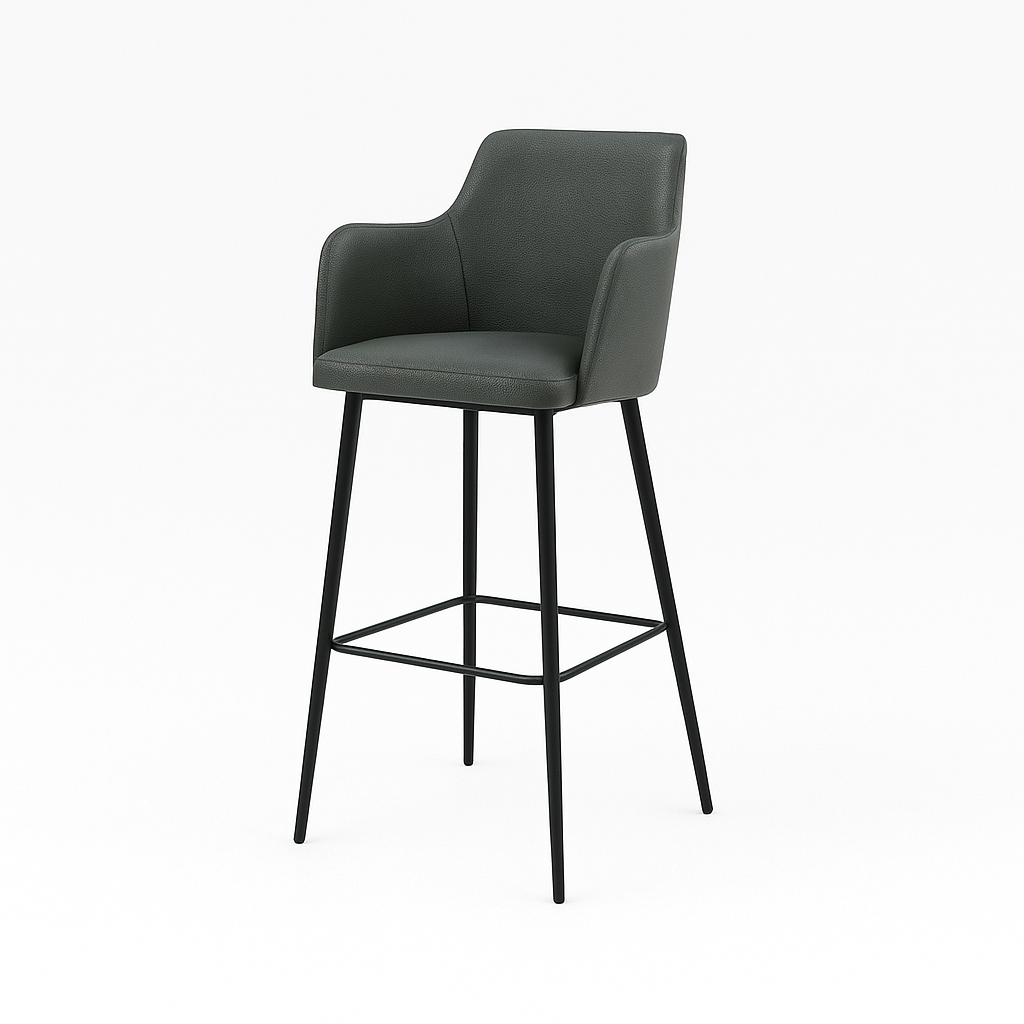 Scaun bar piele VERDE | model SINDY