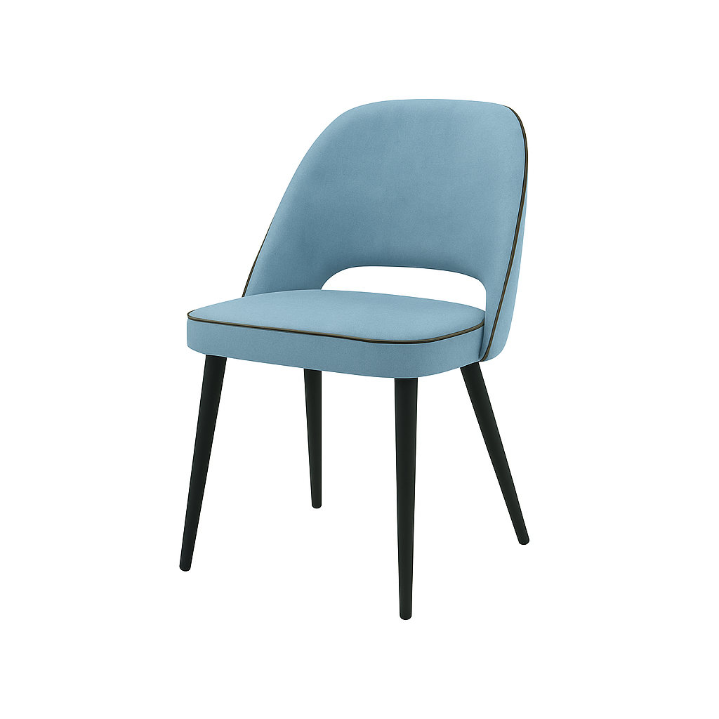 Scaun catifea GALBENA | model GABE