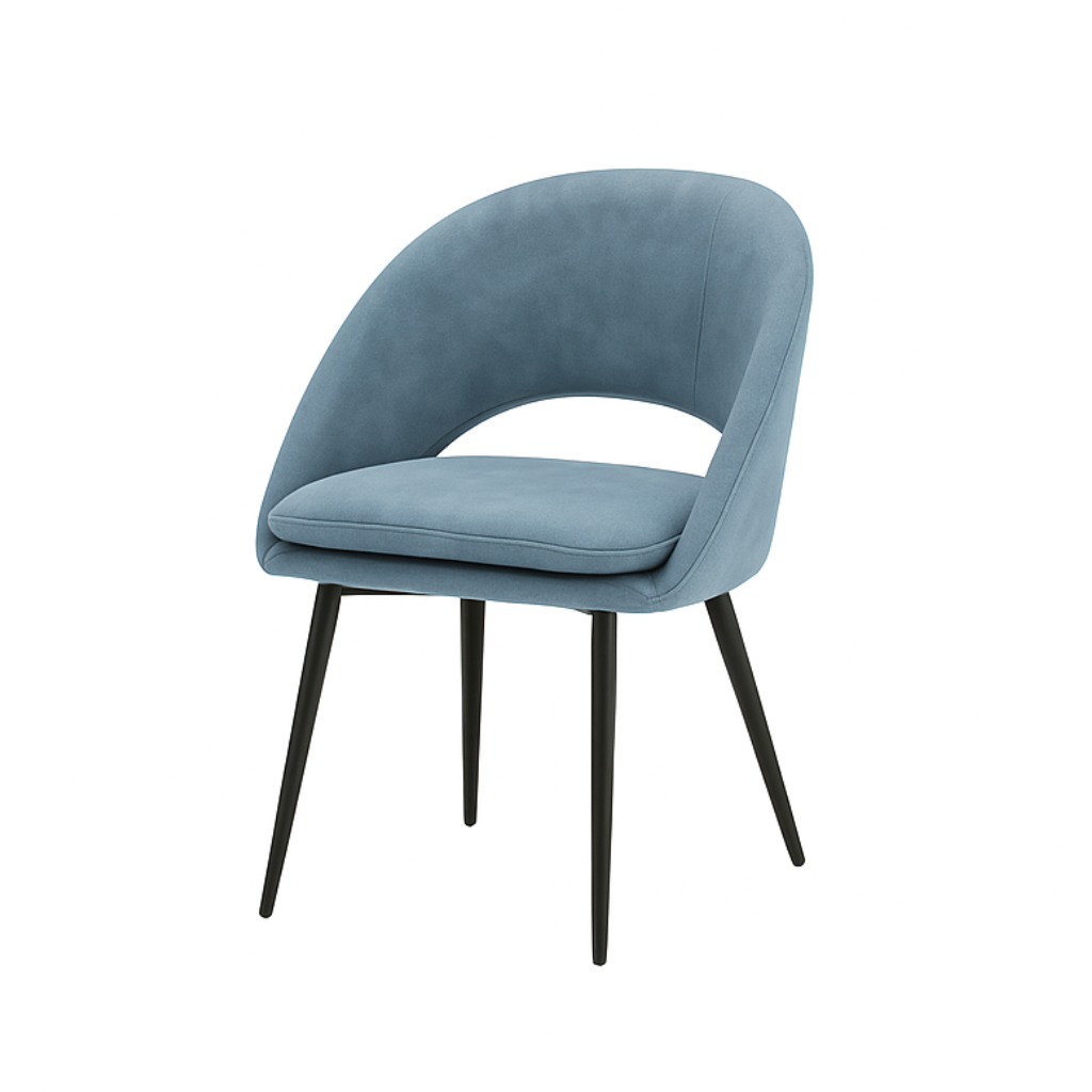 Scaun catifea GALBENA | model LAVA