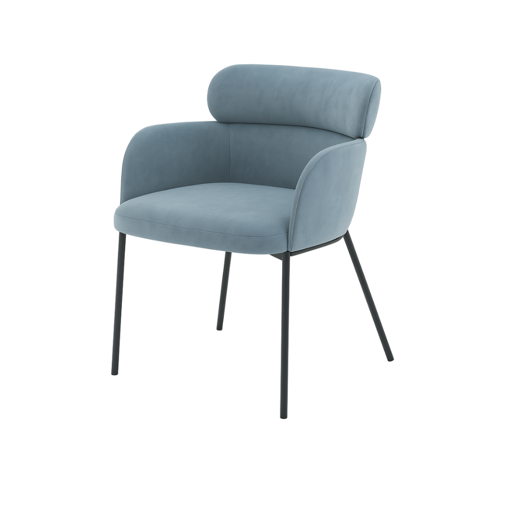 Scaun catifea GALBENA | model LENY