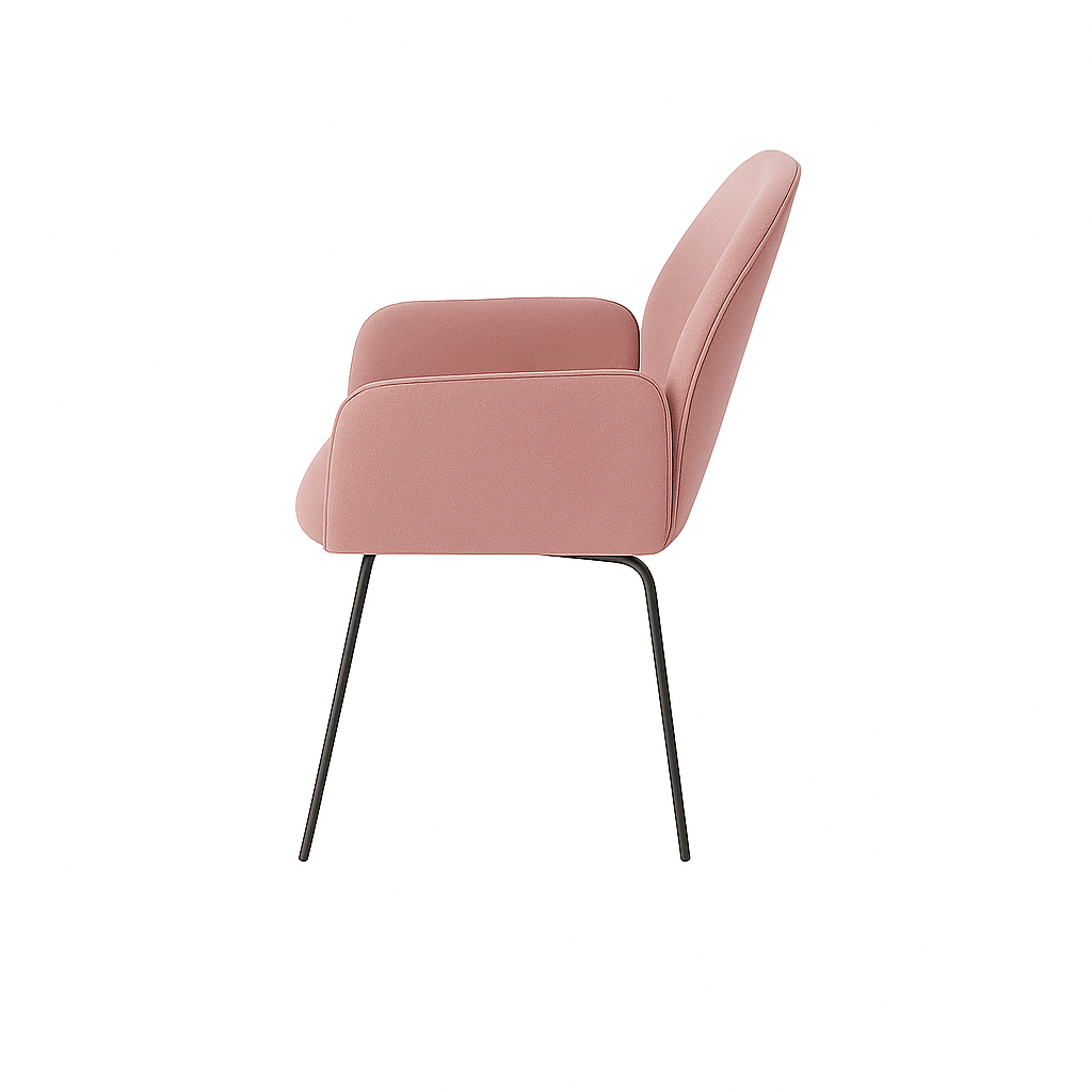 Scaun catifea ROZ | model PETRA