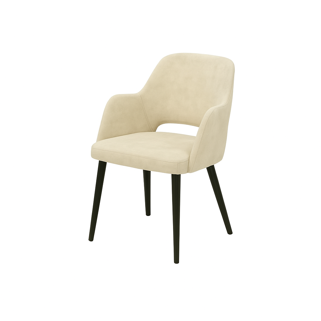 Scaun catifea GALBENA | model APRIL