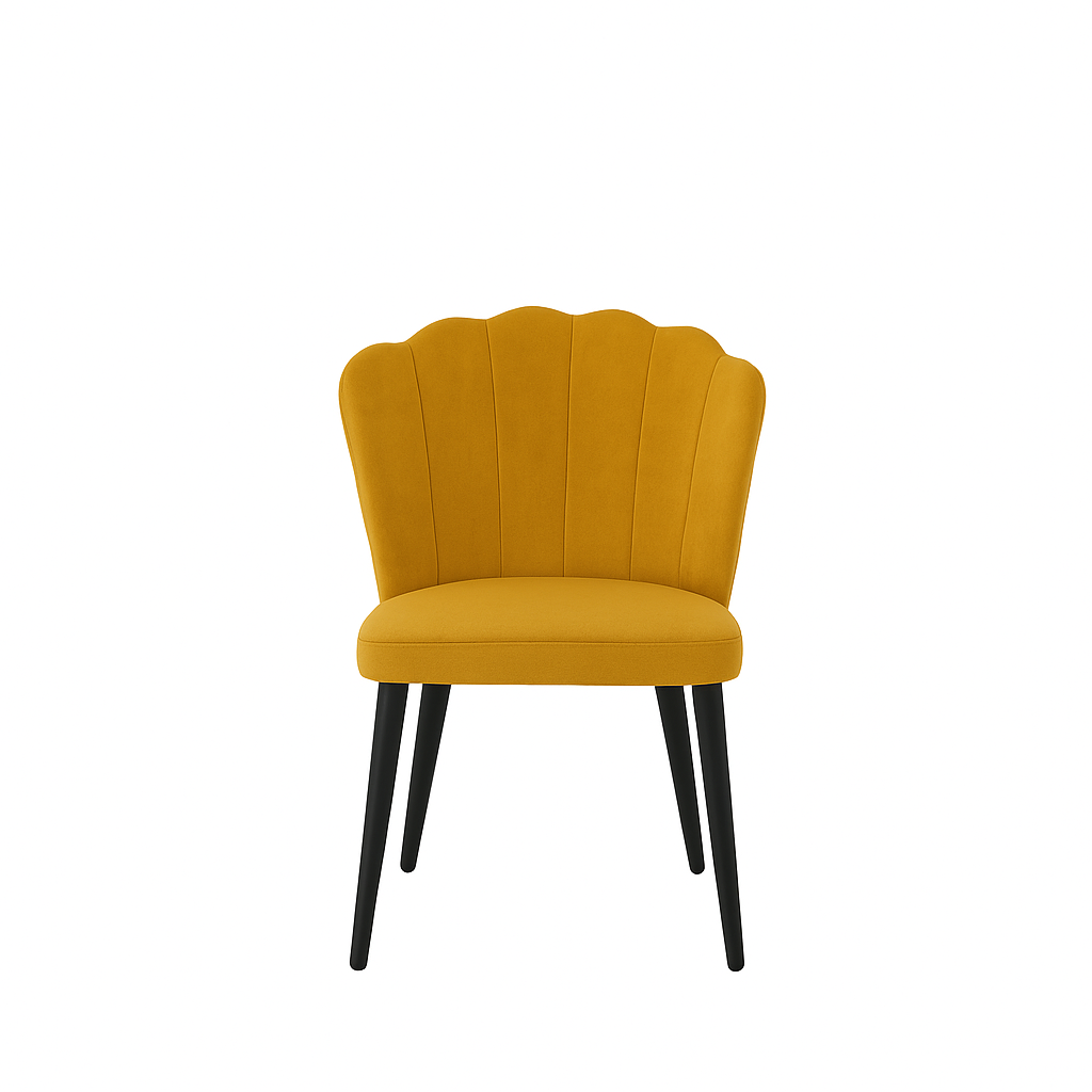 Scaun catifea GALBENA | model ARIA