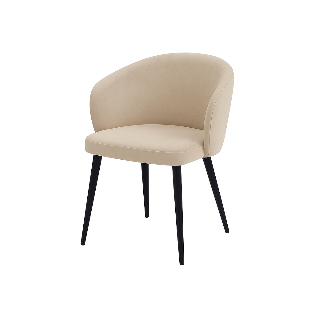 Scaun catifea ALBASTRA | model CAPRISO