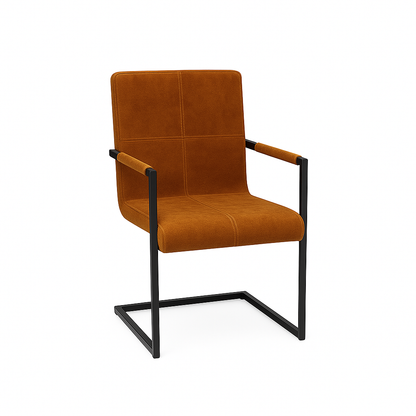 Scaun catifea GRI | model INDU QUADRANT