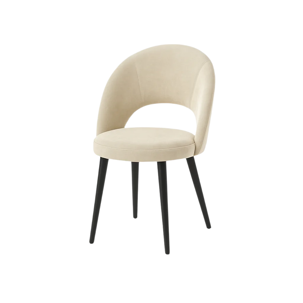 Scaun catifea GALBENA | model RON