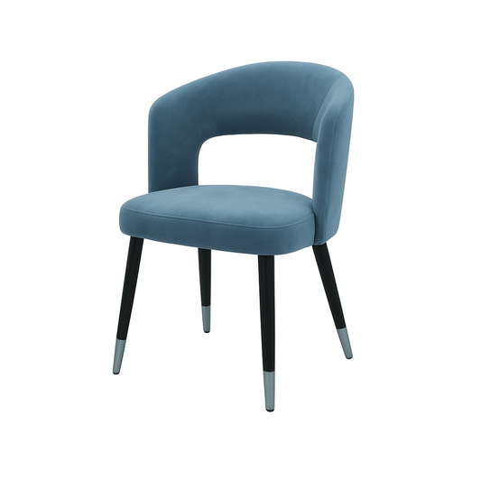 Scaun catifea ALBASTRA | model SANDY