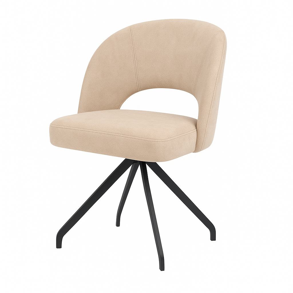 Scaun catifea VERDE | model ZANCA