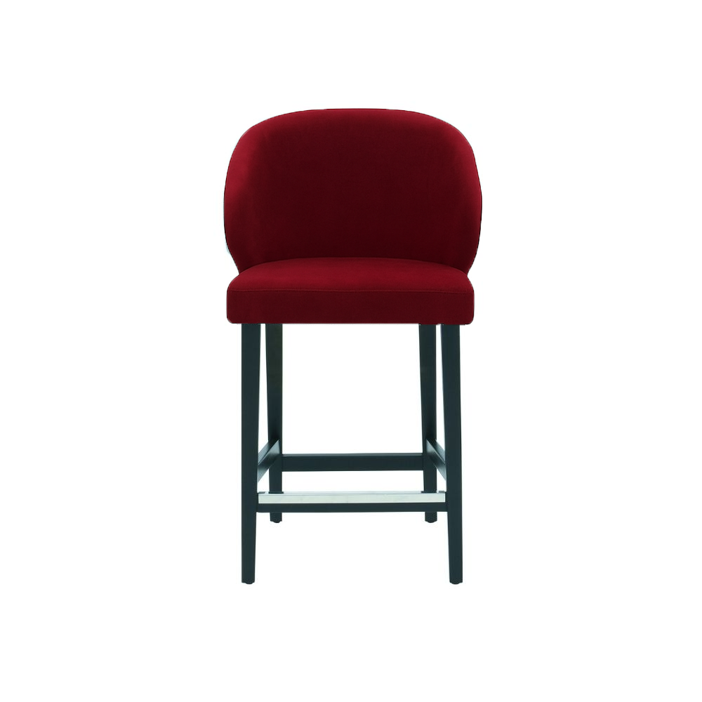 Scaun de bar catifea ROZ | model CAPRICE