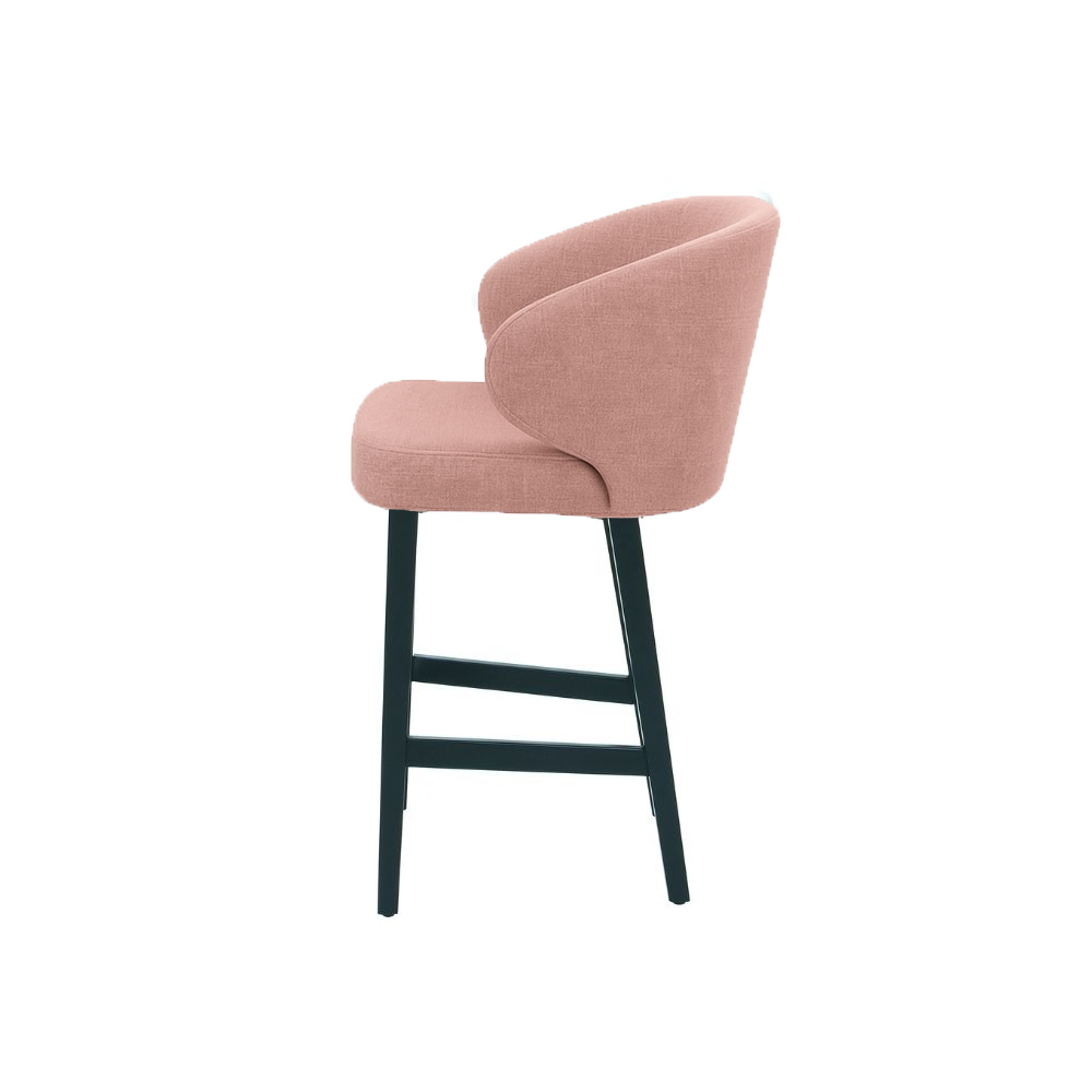 Scaun de bar catifea TURCOAZ | model CAPRICE