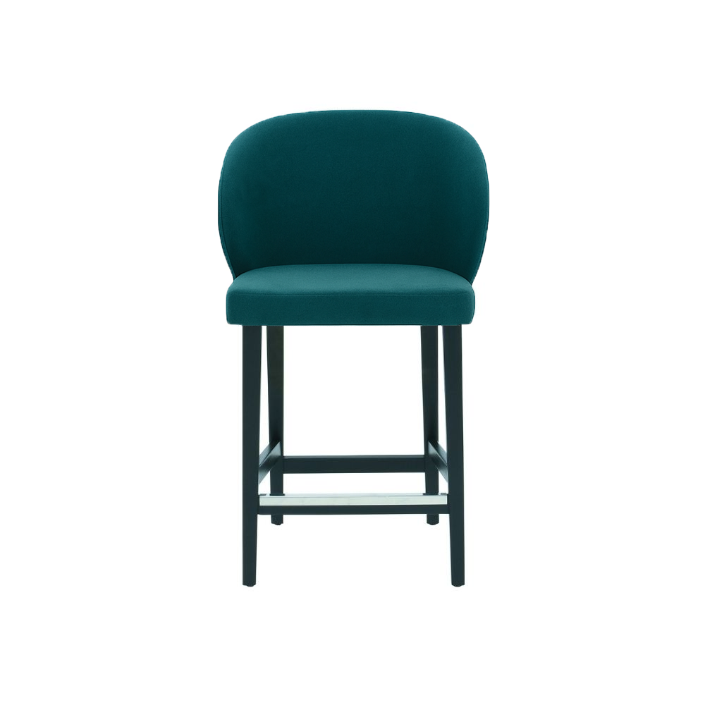 Scaun de bar catifea ALBASTRA | model CAPRICE