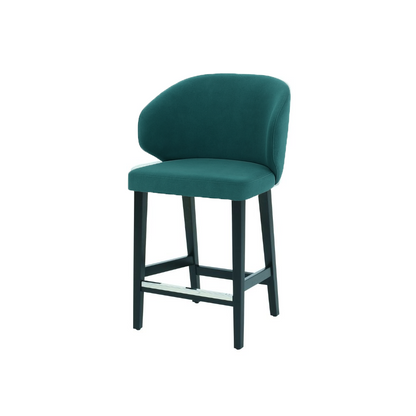 Scaun de bar catifea GALBENA | model CAPRICE