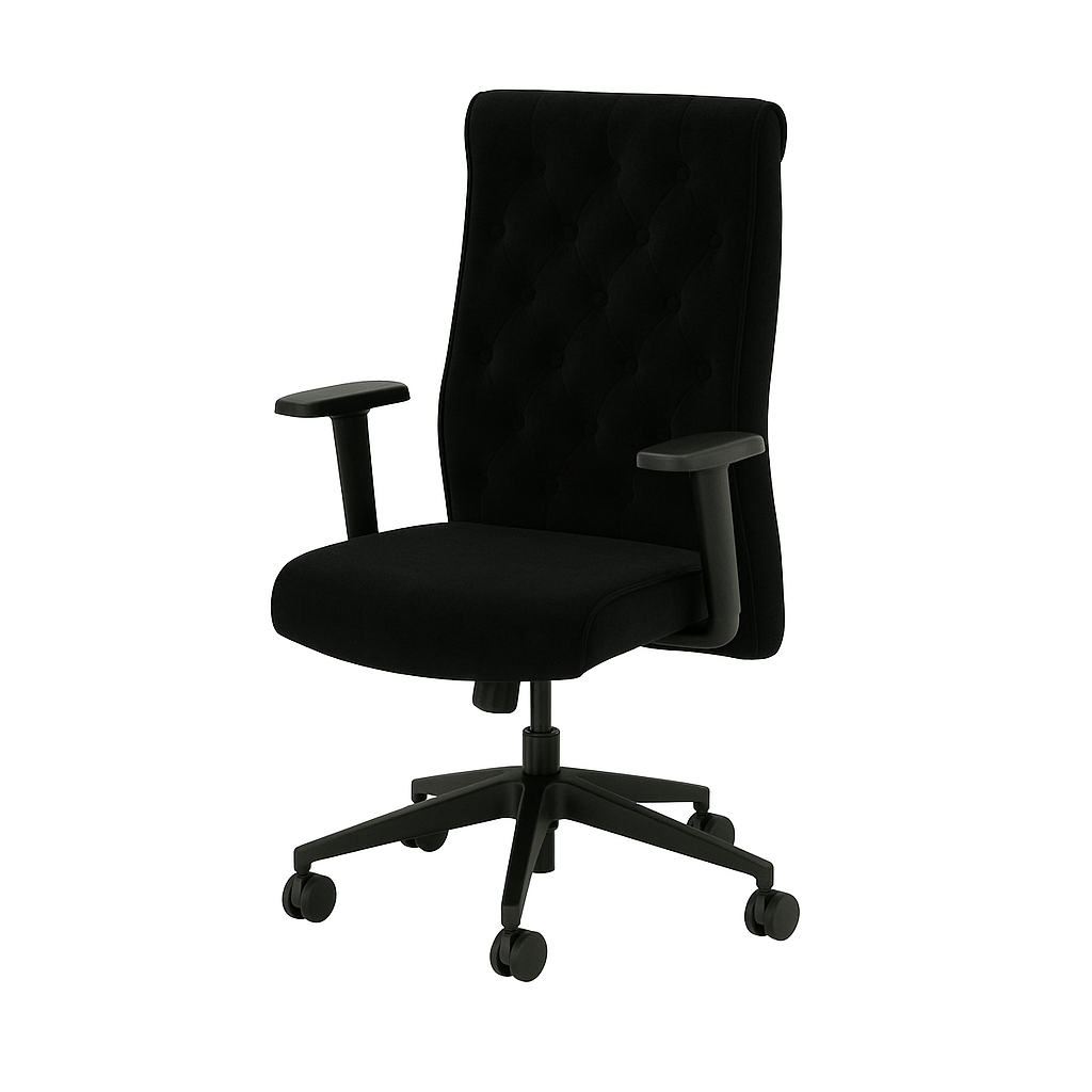 Scaun catifea NEAGRA | model ACTIVE