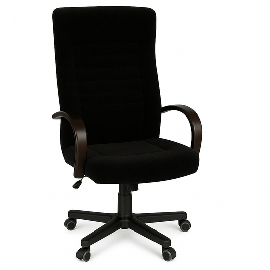 Scaun ergonomic catifea NEAGRA | model DALIA P