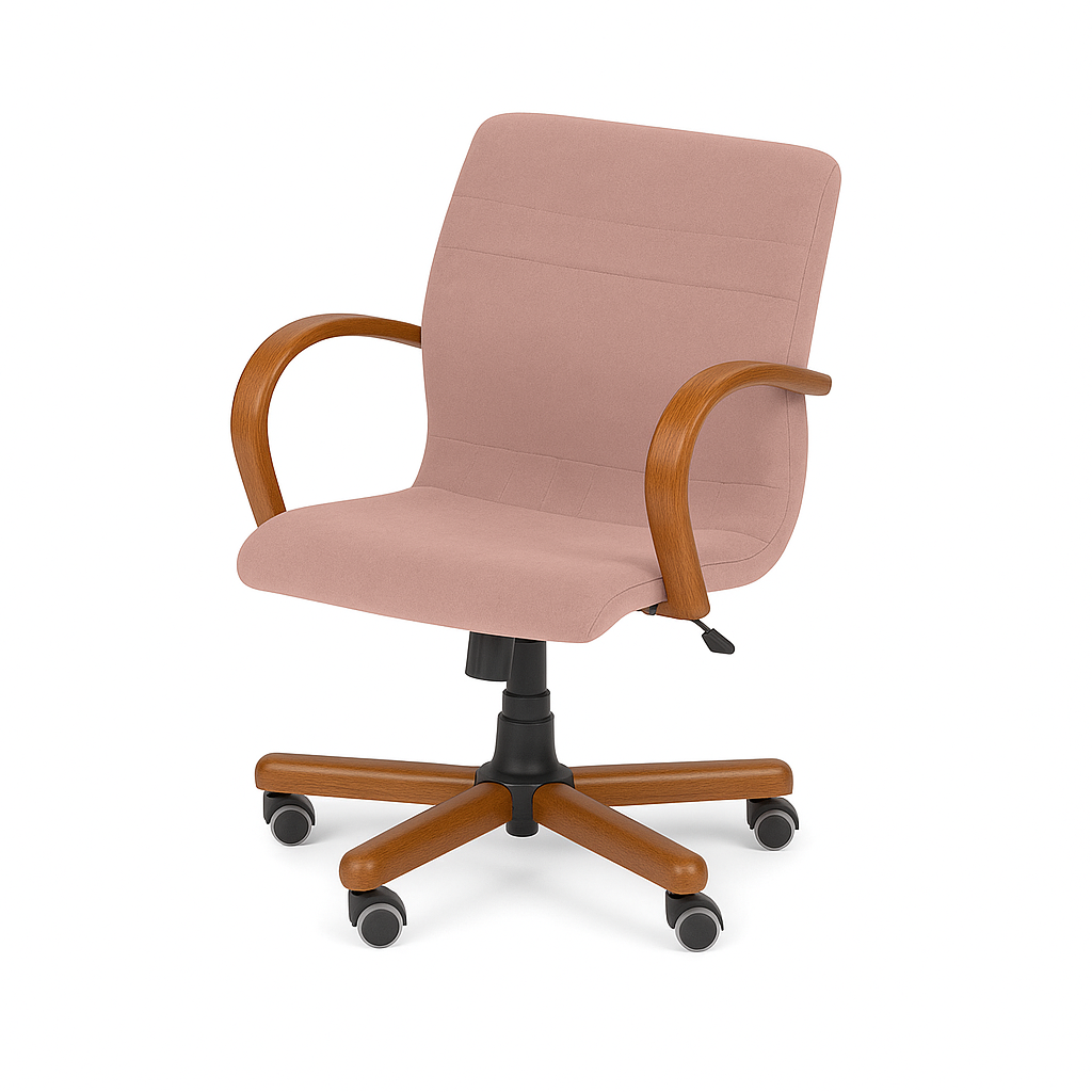 Scaun birou catifea ROZ | model GOLD O