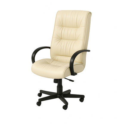 Scaun birou ergonomic piele BEJ | model BIG STAR P