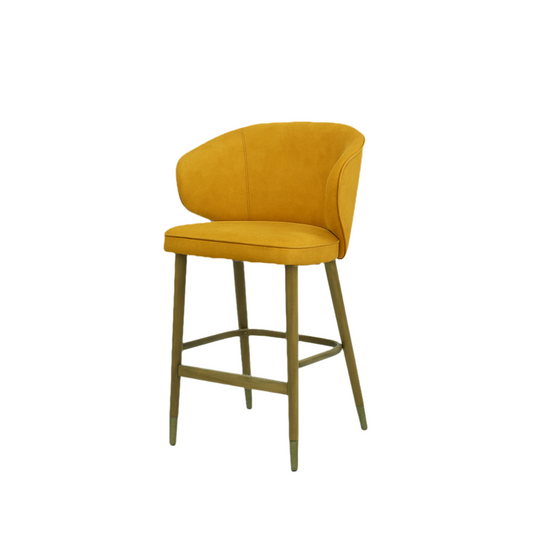 Scaun insula catifea GALBENA | model CAPRICE