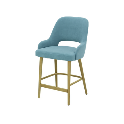 Scaun insula catifea ROZ | model HUGO