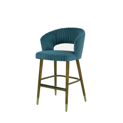 Scaun insula catifea ALBASTRA | model THOMAS