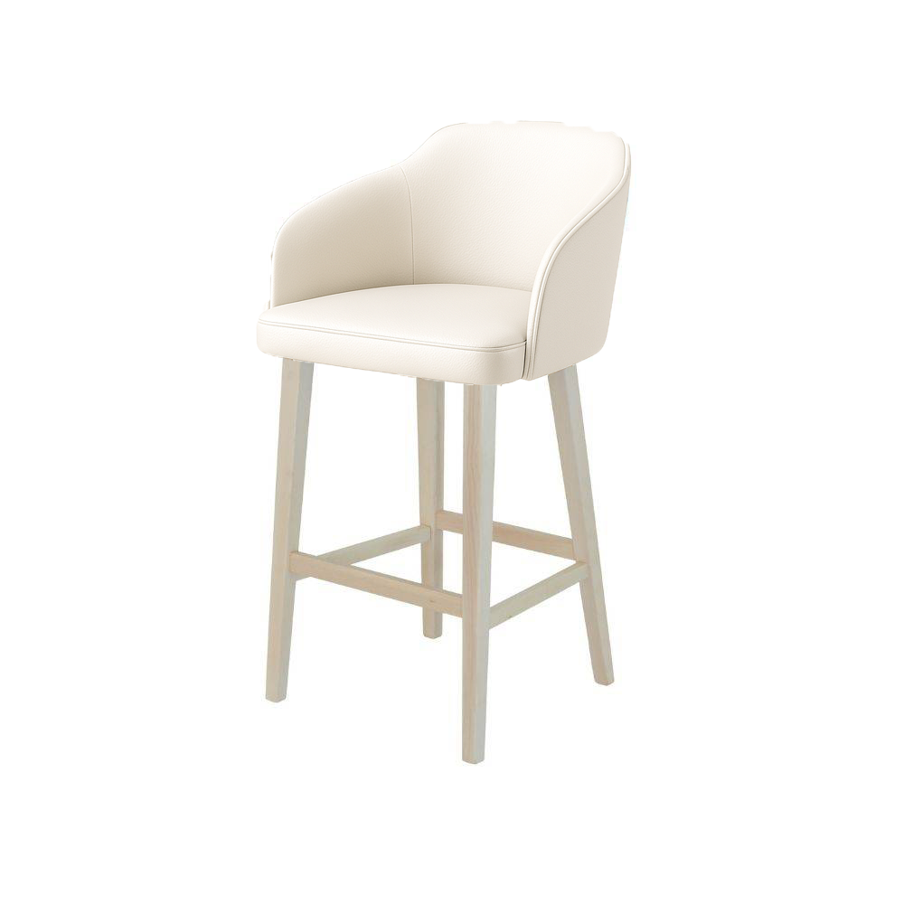 Scaun bar piele naturala MARO | model CROCO