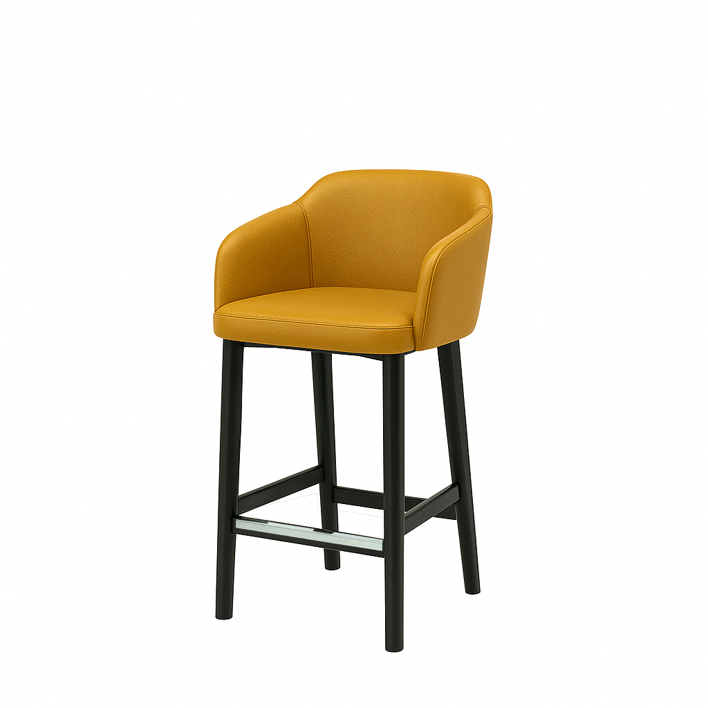 Scaun insula piele naturala BEJ | model CROCO