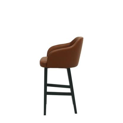 Scaun insula piele naturala BEJ | model CROCO