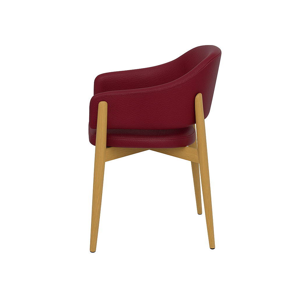 Scaun piele VERDE | model ALMA