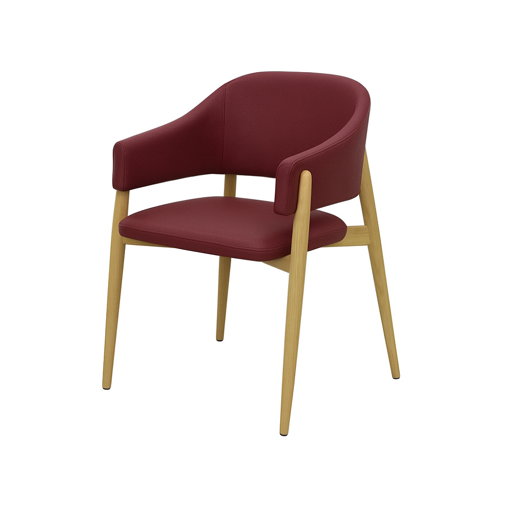 Scaun piele VERDE | model ALMA