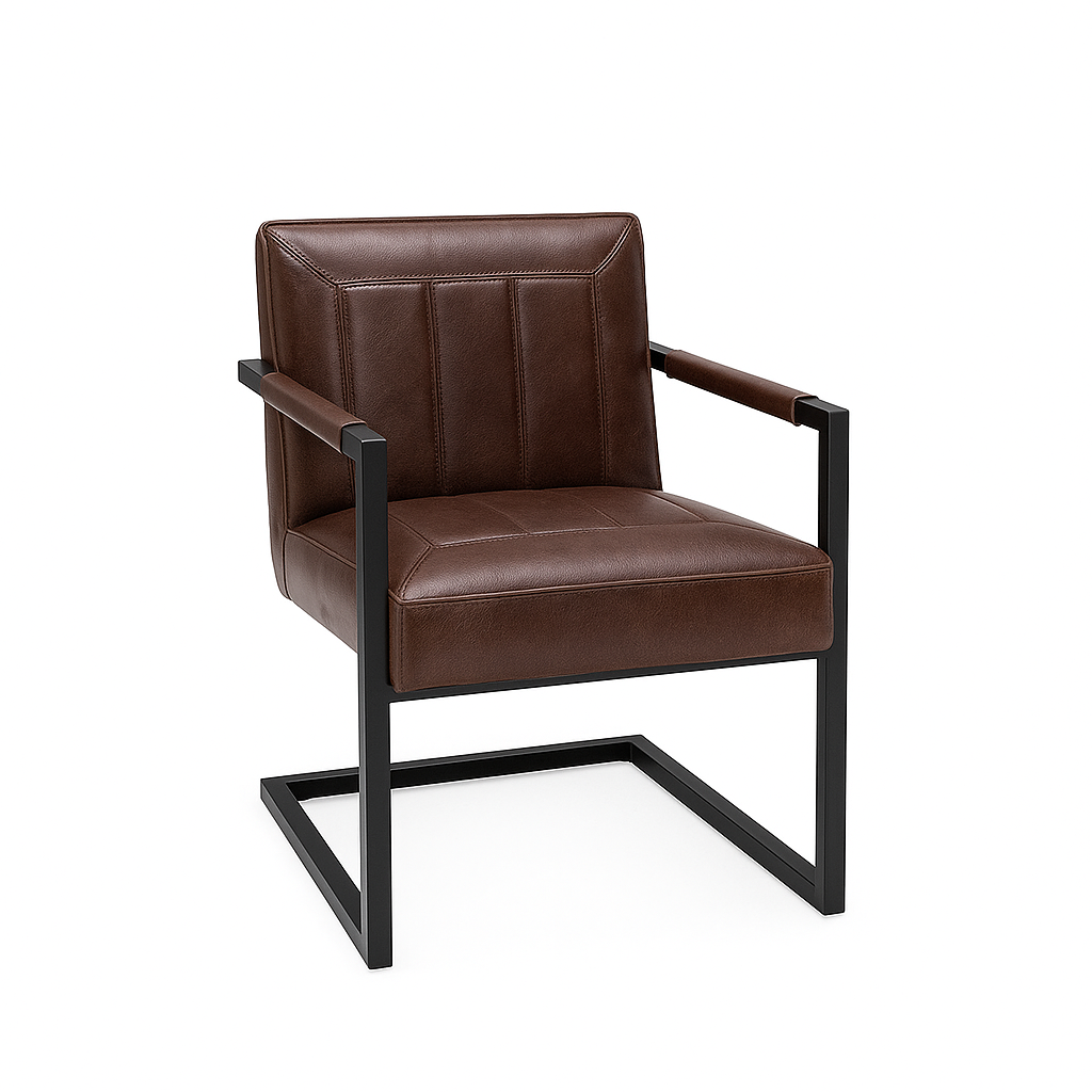 Scaun piele MARO INCHIS | model BADSAAL EDI